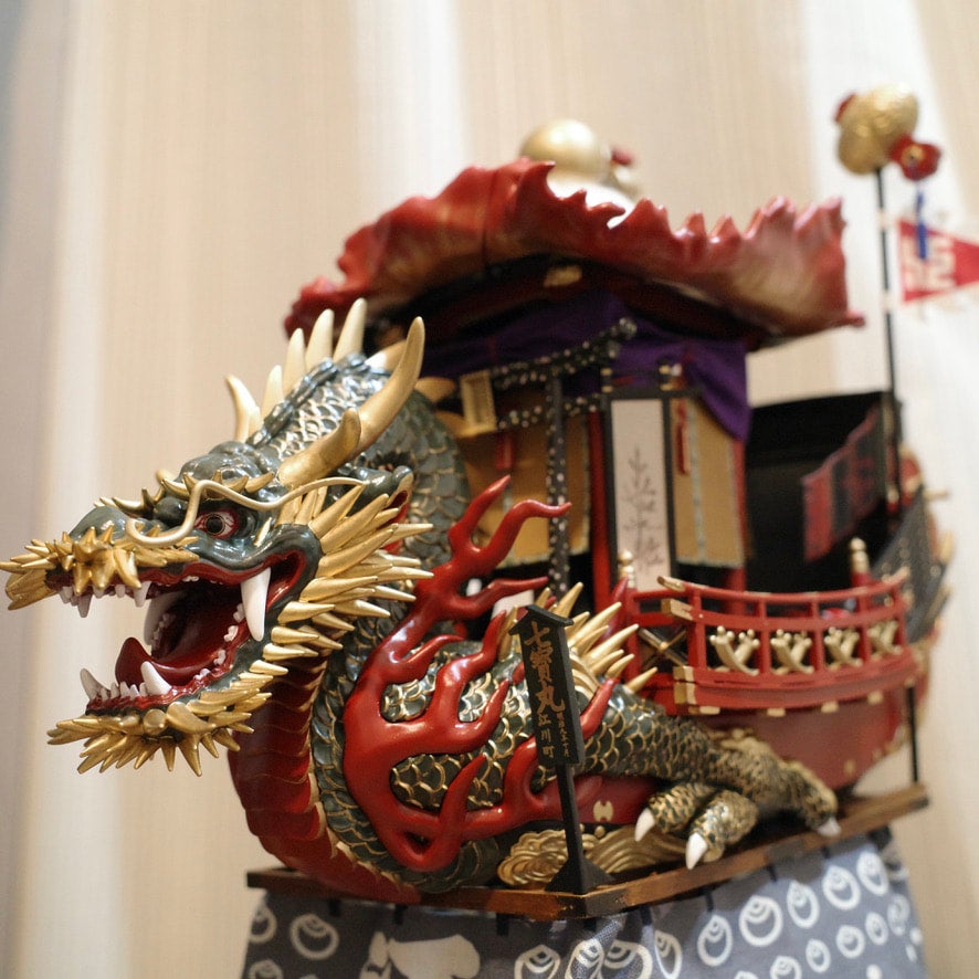 材木町 亀と浦島太郎 1/24スケール ガレージキット(未塗装) | 唐津くんち3D